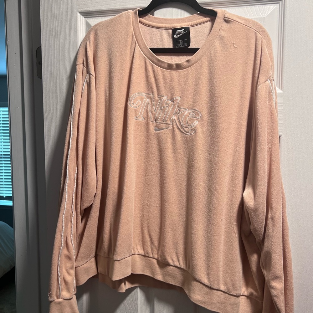 Nike Tan Relaxed Boxy Sweatshirt